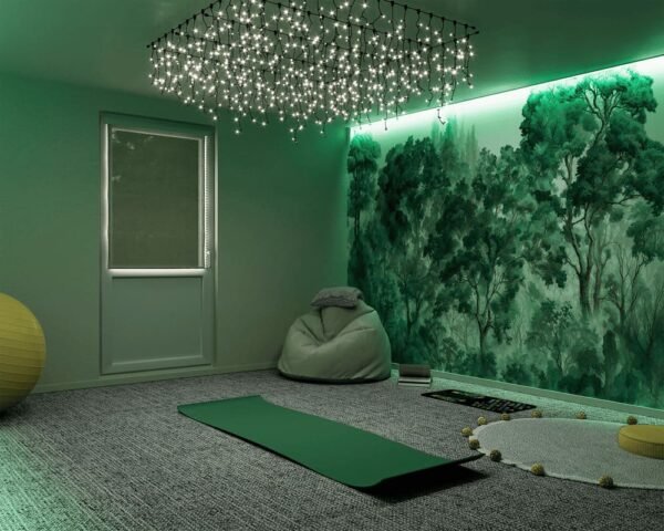 Foldable modular meditation house interior-4