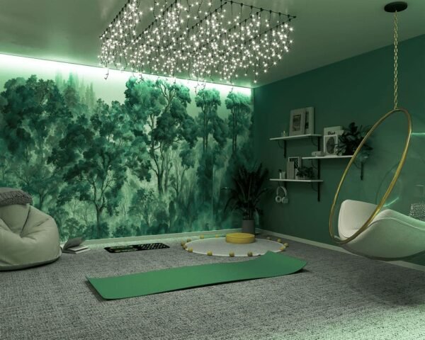 Foldable modular meditation house interior-5